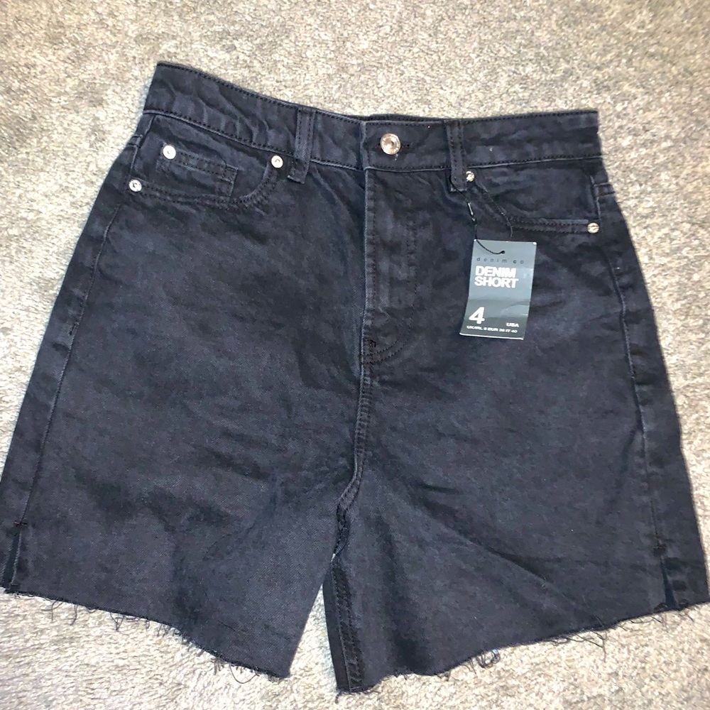 New with tags black charcoal boyfriend shorts